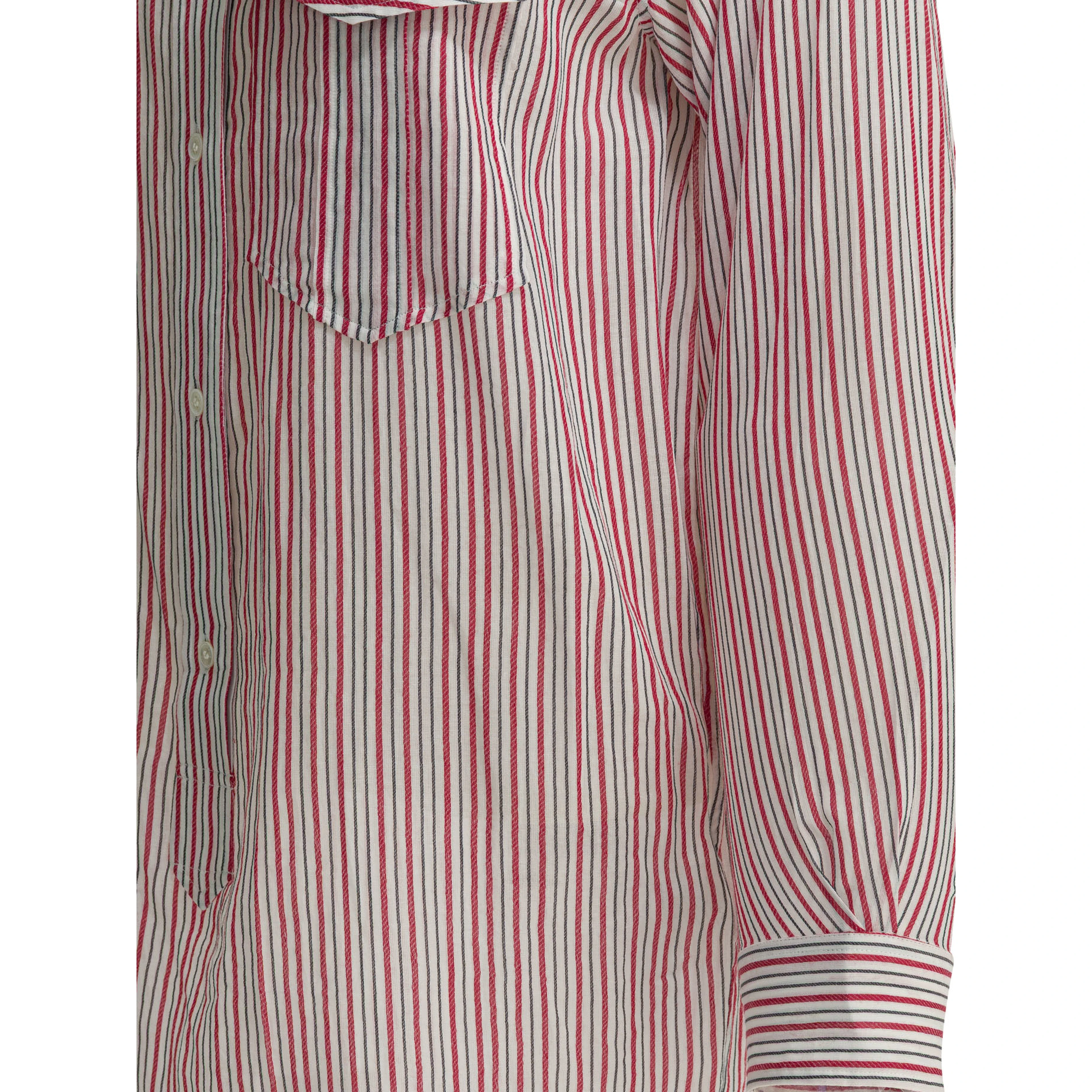 Striped chemisier dress