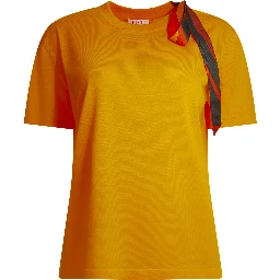 Knitted crew neck T-shirt