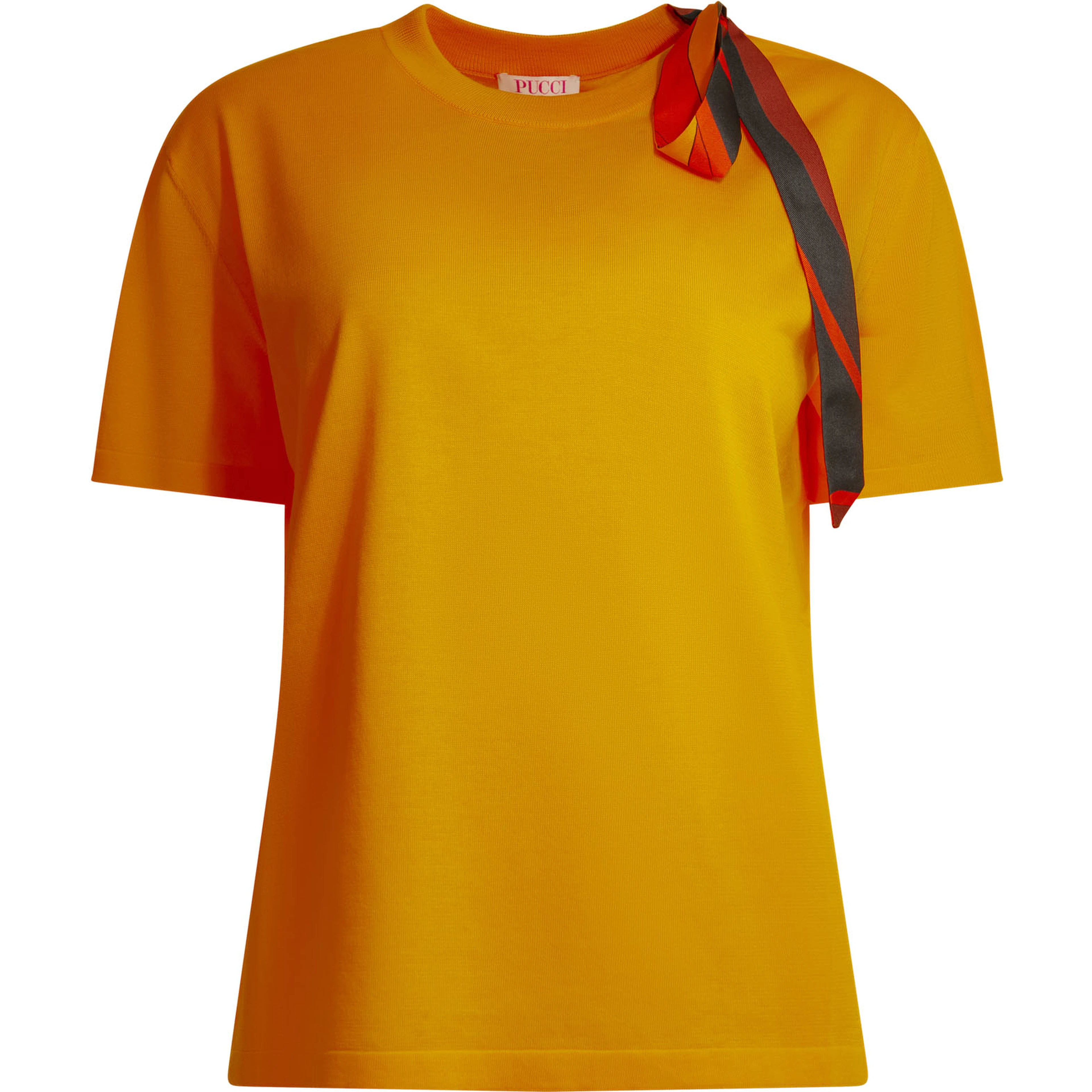 Knitted crew neck T-shirt