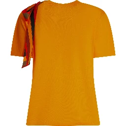 Knitted crew neck T-shirt