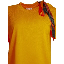 Knitted crew neck T-shirt