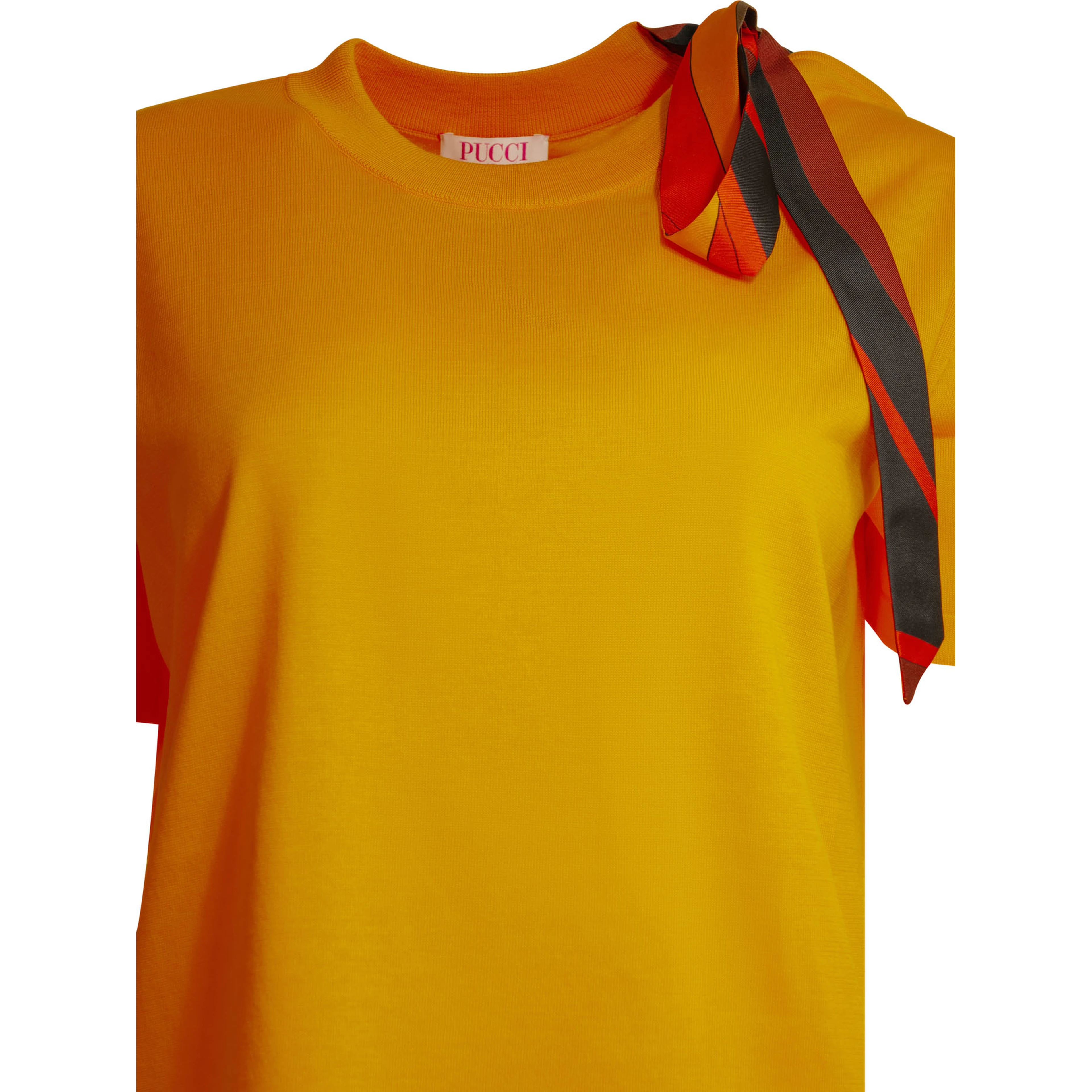 Knitted crew neck T-shirt