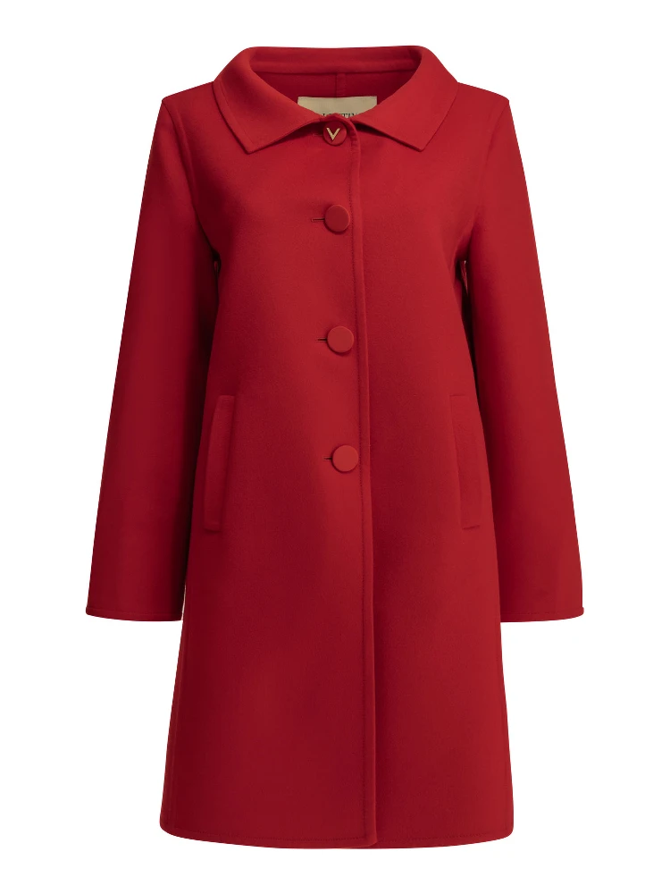 Long wool and cashmere coat
