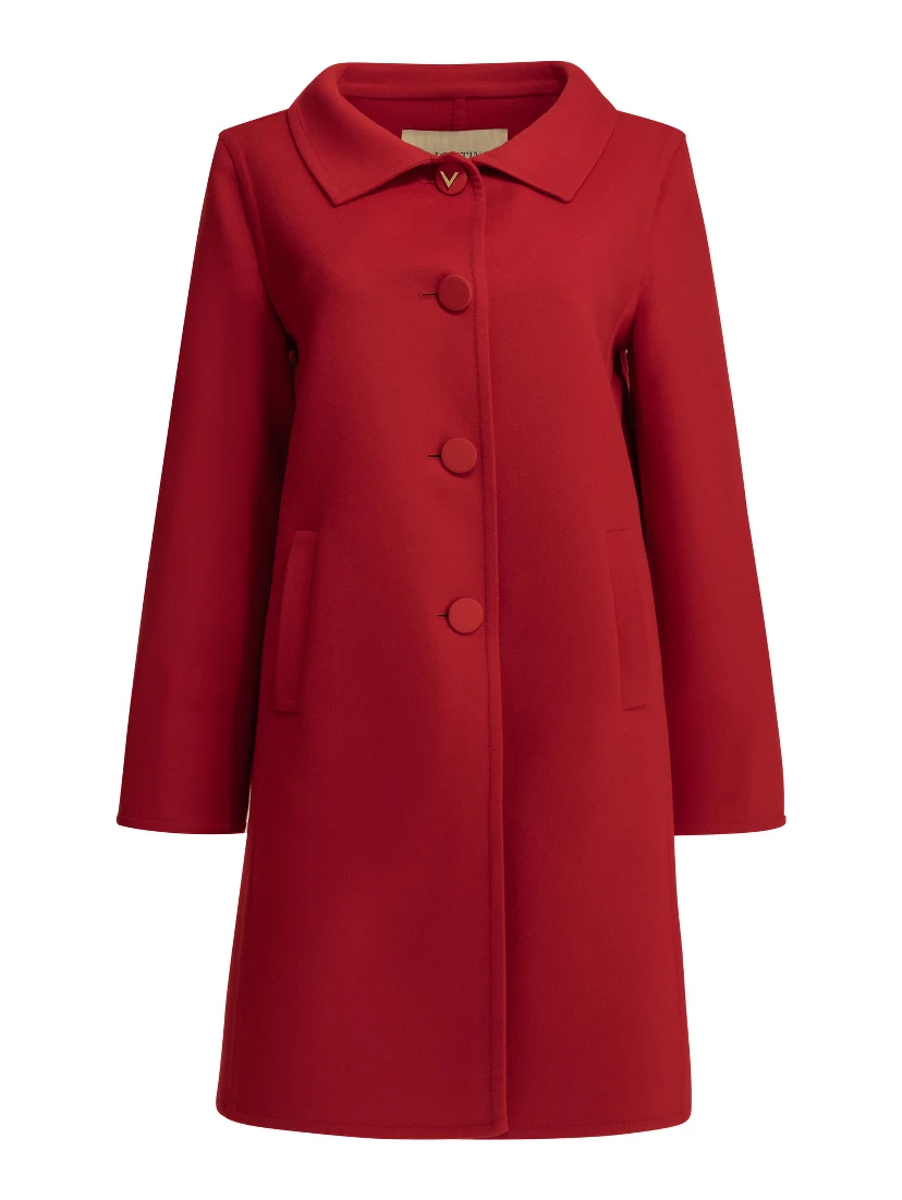 Long wool and cashmere coat