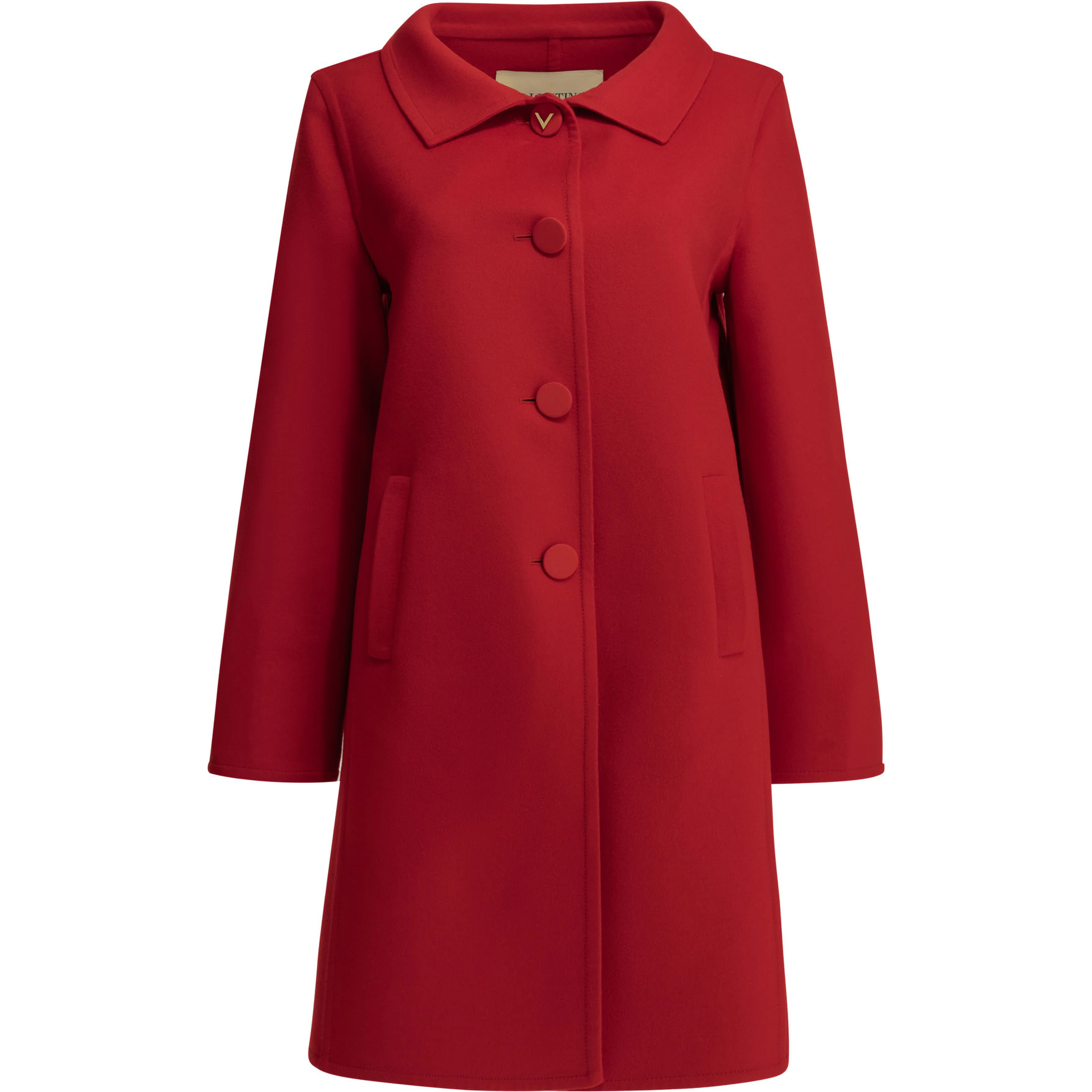 Long wool and cashmere coat