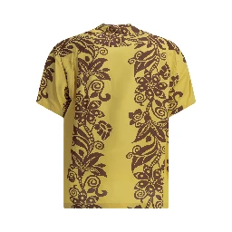 "Pictograph Flower" Casual Shirt