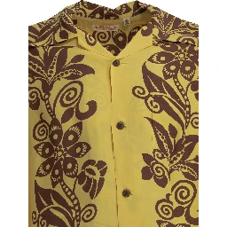 "Pictograph Flower" Casual Shirt
