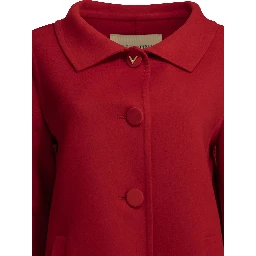 Long wool and cashmere coat