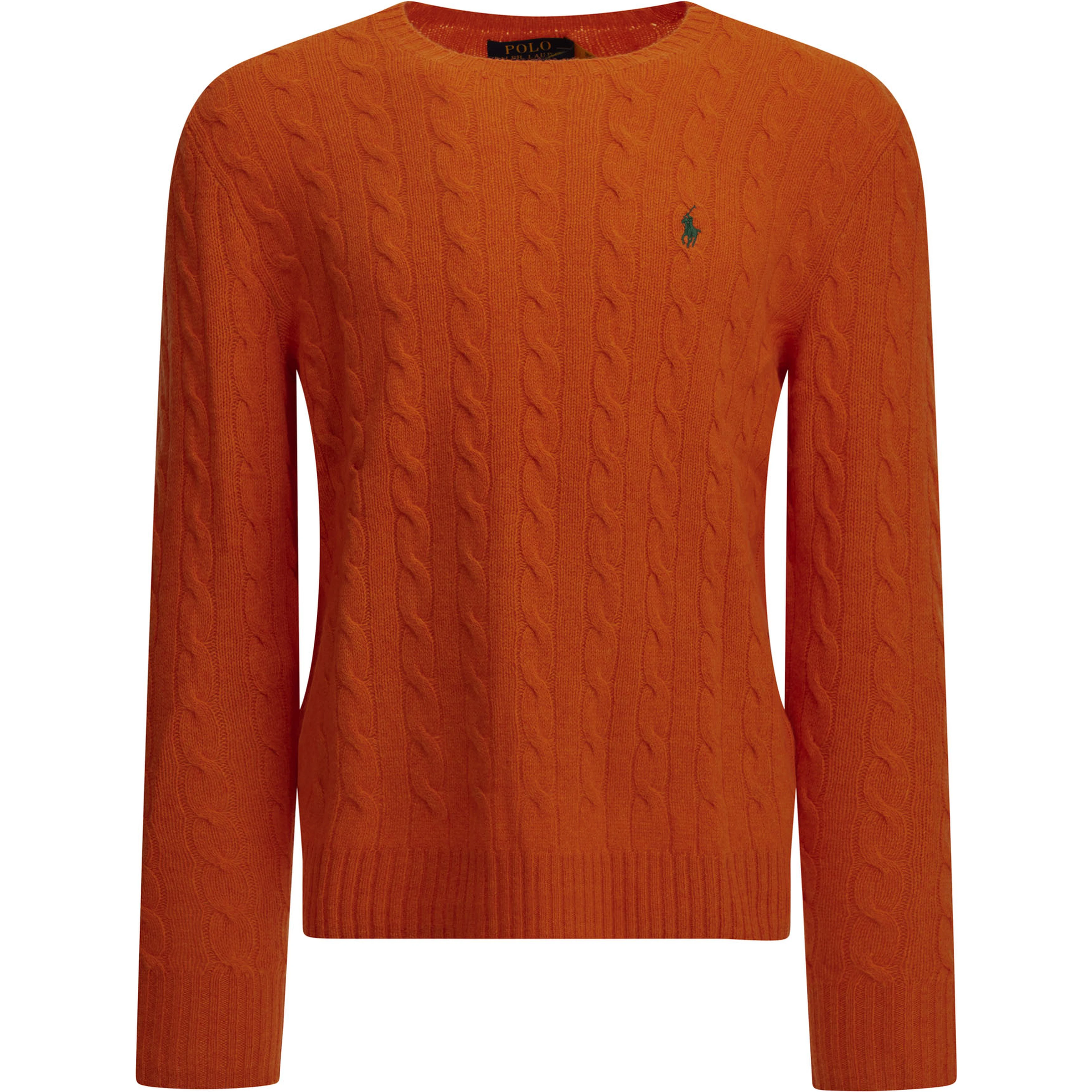 Wool and cashmere crew-neck sweater with logo