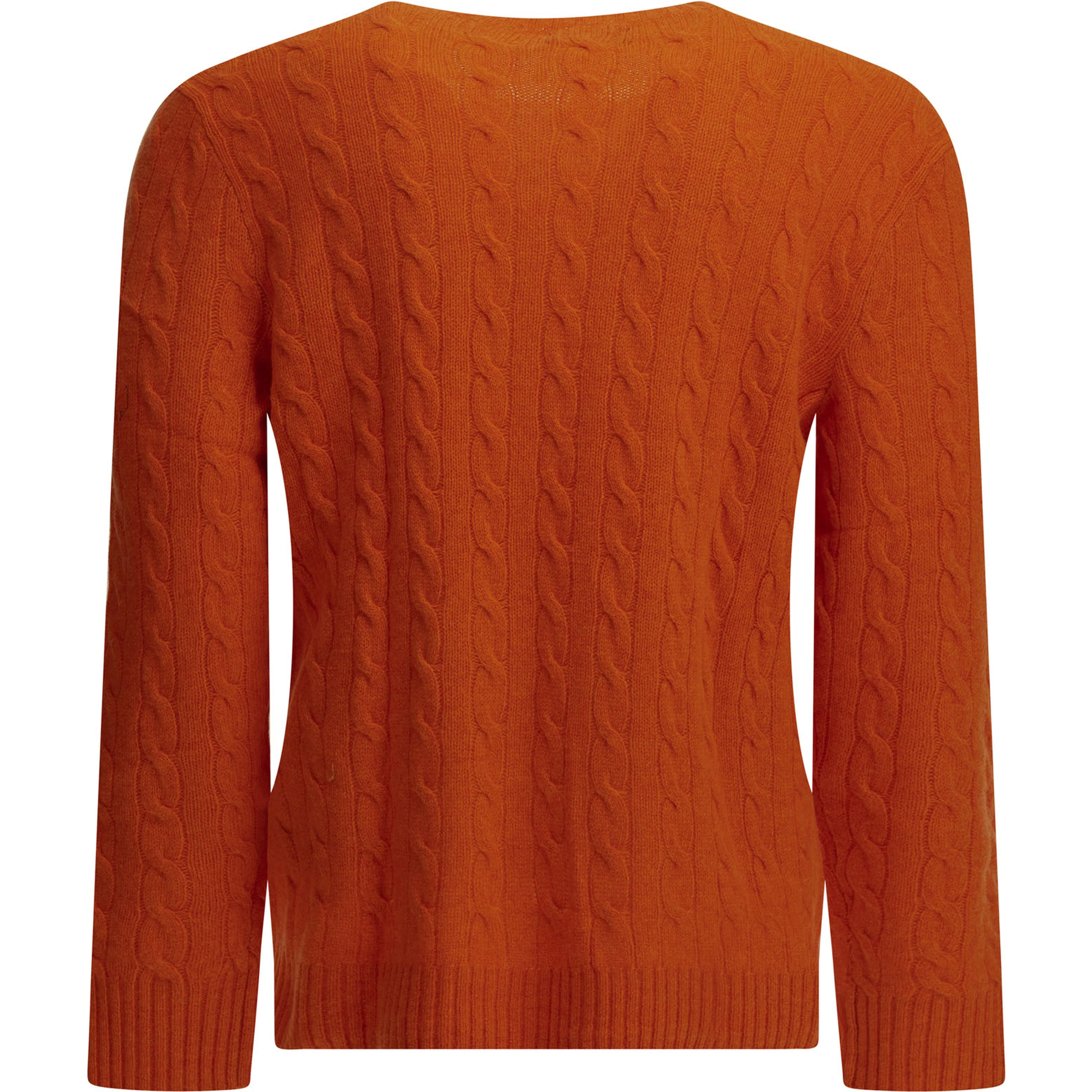 Wool and cashmere crew-neck sweater with logo