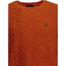 Wool and cashmere crew-neck sweater with logo