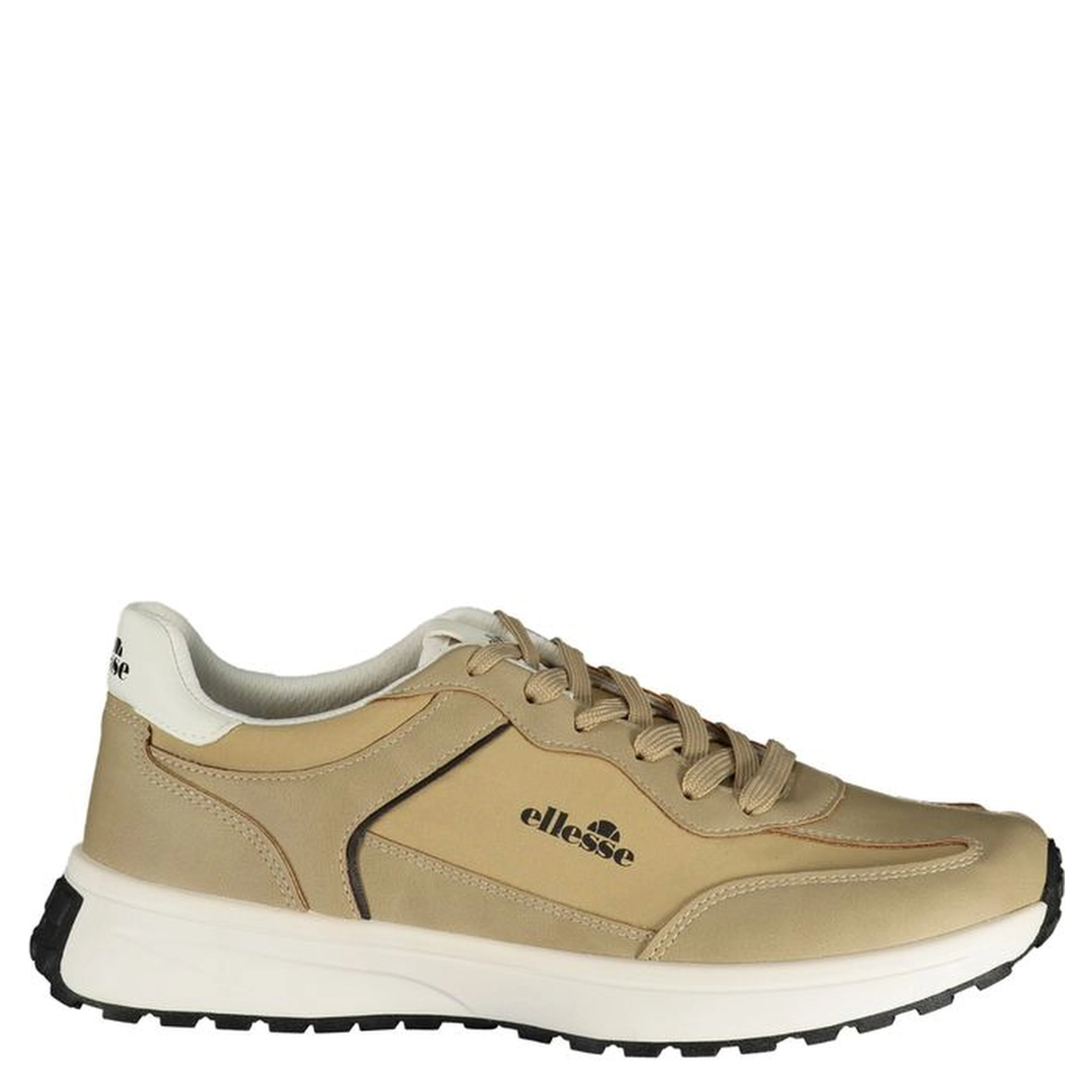 Beige Polyurethane Mens Sneaker