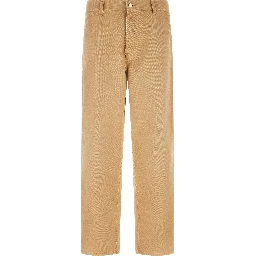 Brown Organic Cotton Casual Pants