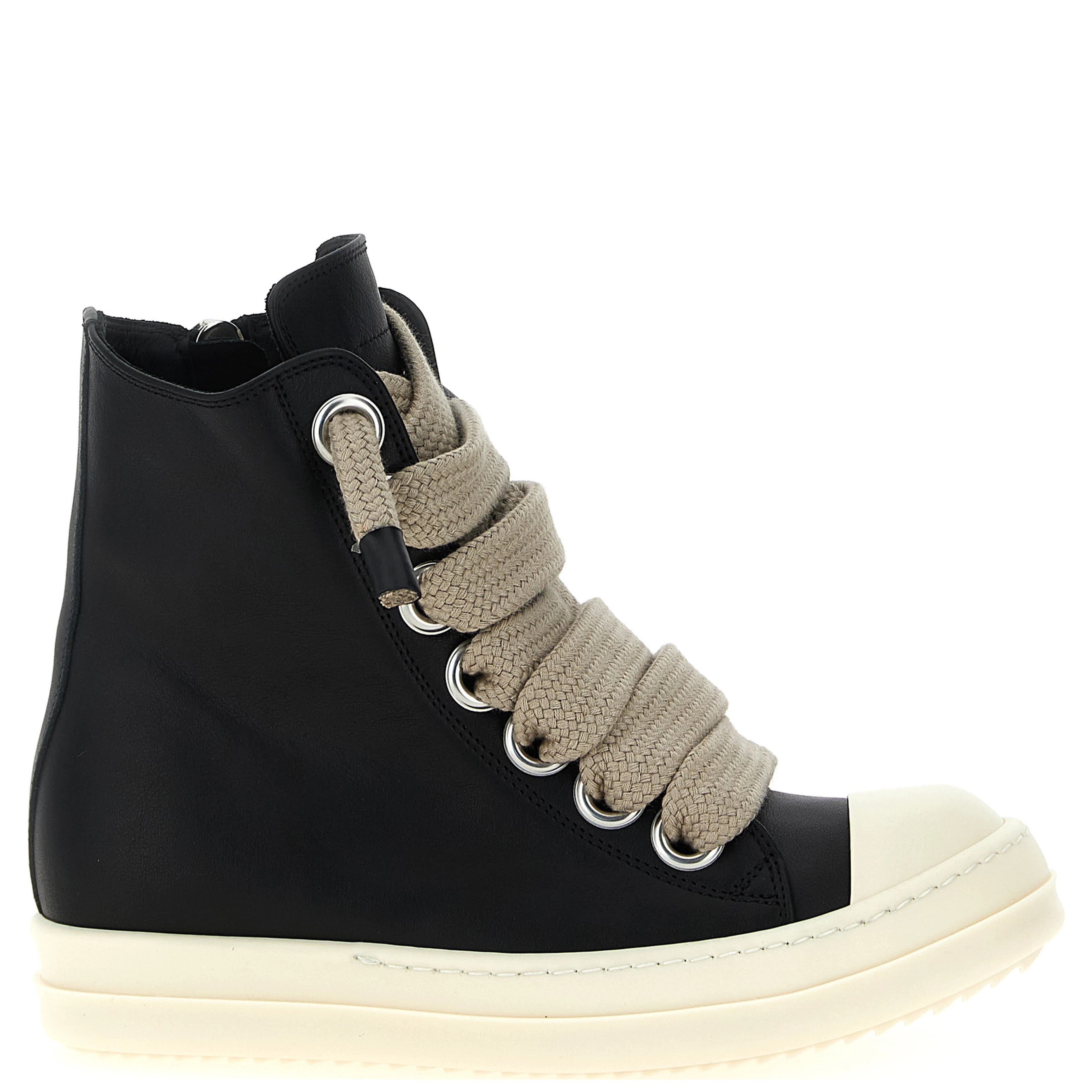 Bicolor Calfskin High Top Sneakers
