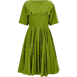 Bicolor Cotton Casual Dress