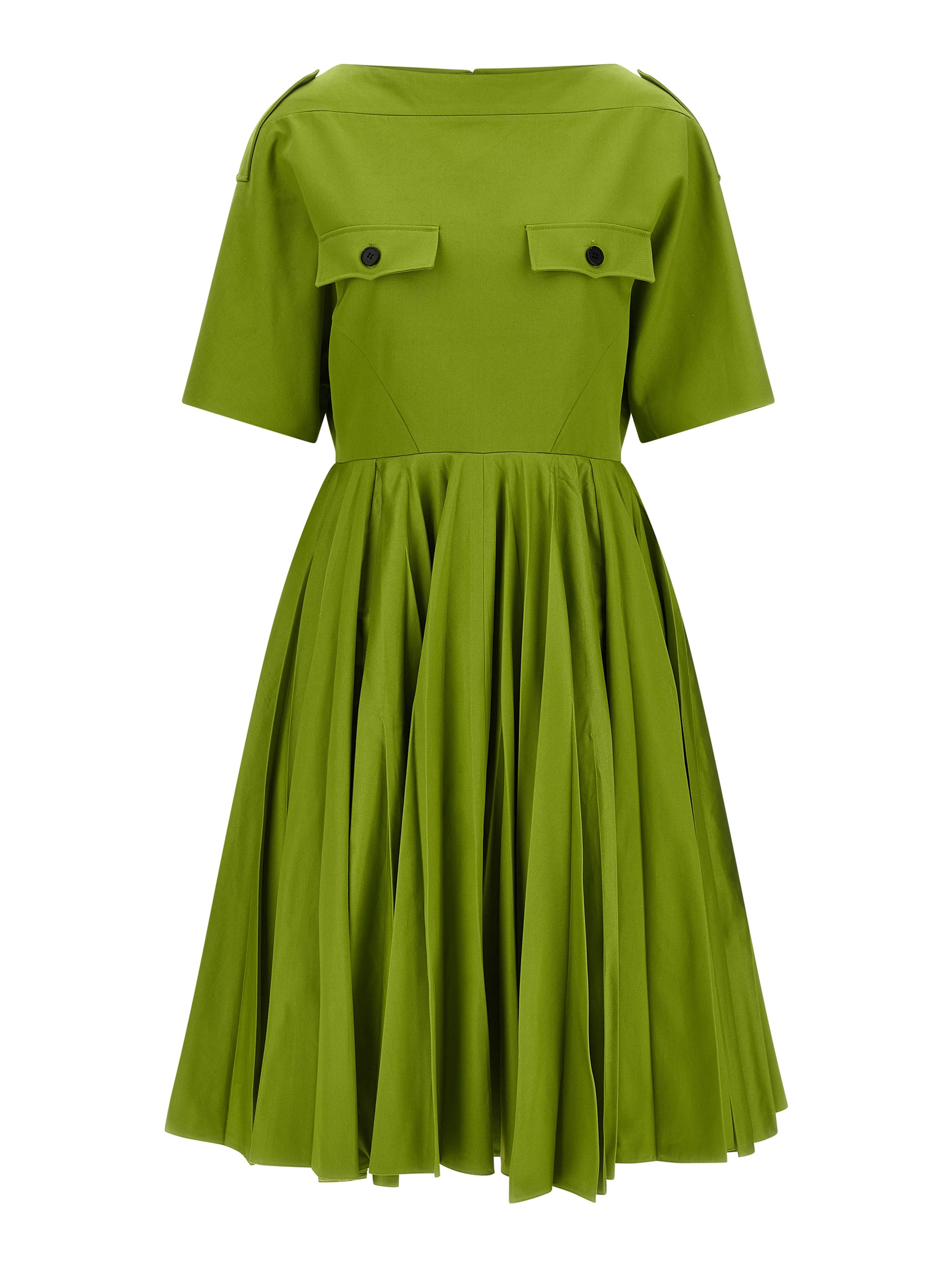 Bicolor Cotton Casual Dress