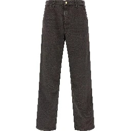 Brown Organic Cotton Casual Pants