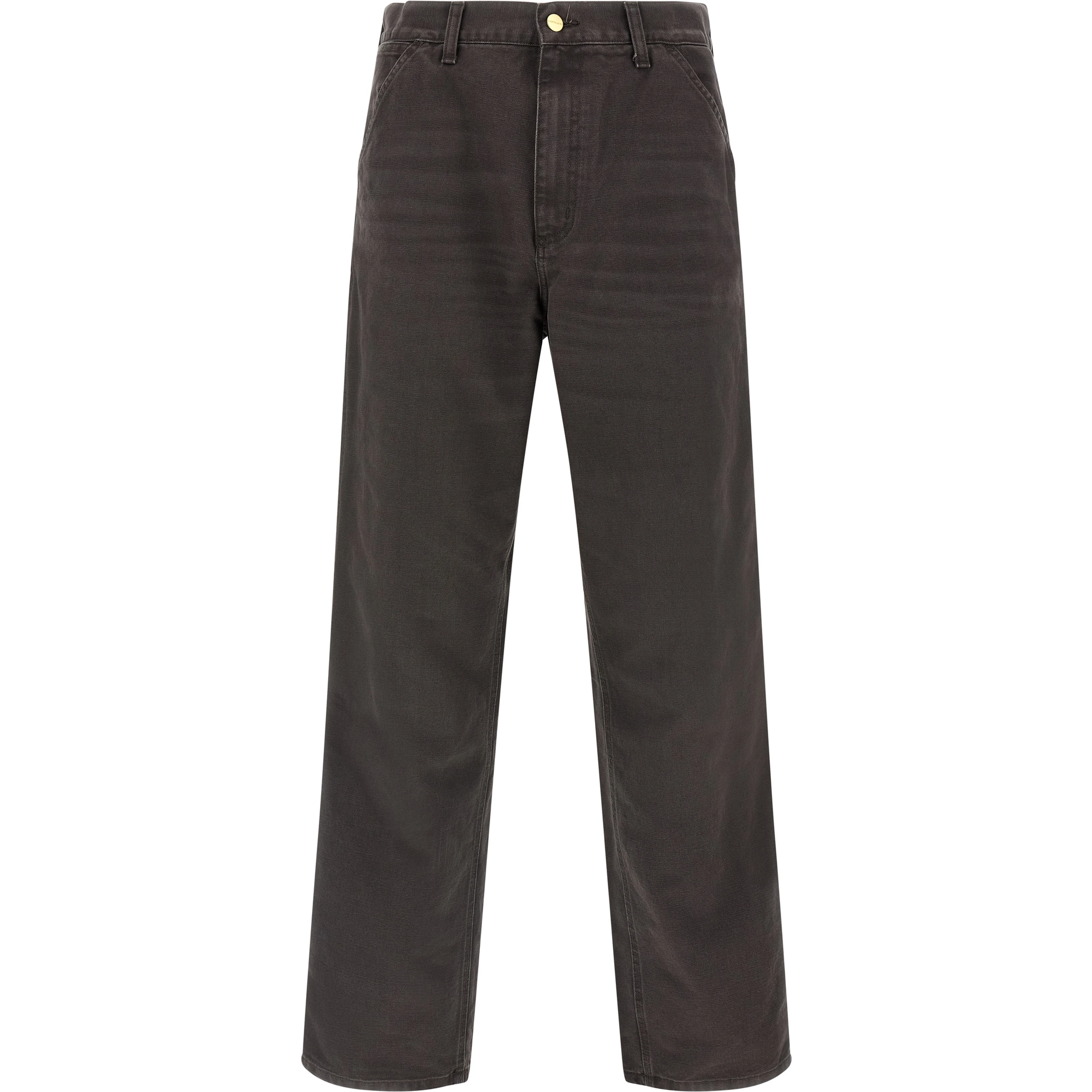 Brown Organic Cotton Casual Pants