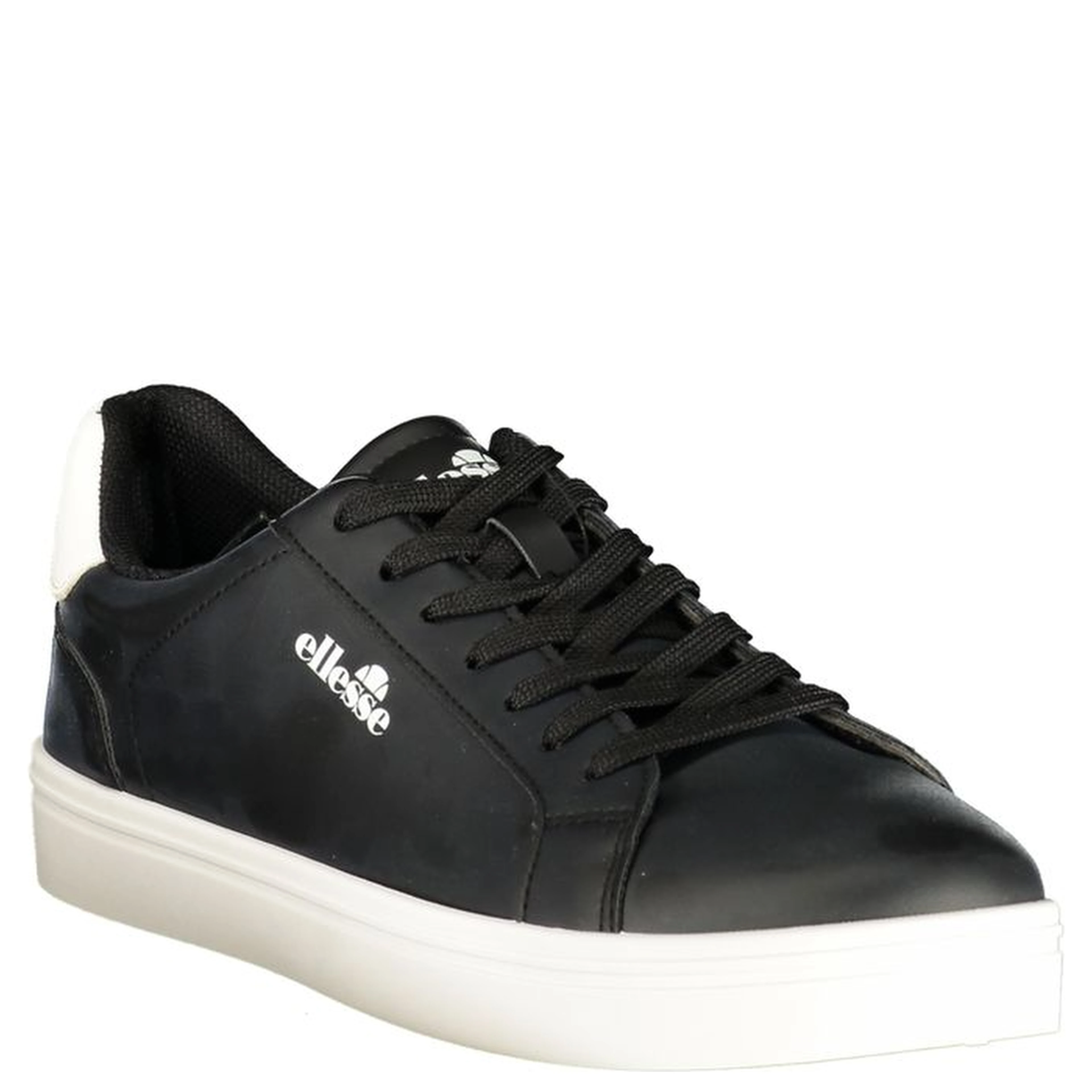 Black Polyester Men's Sneaker