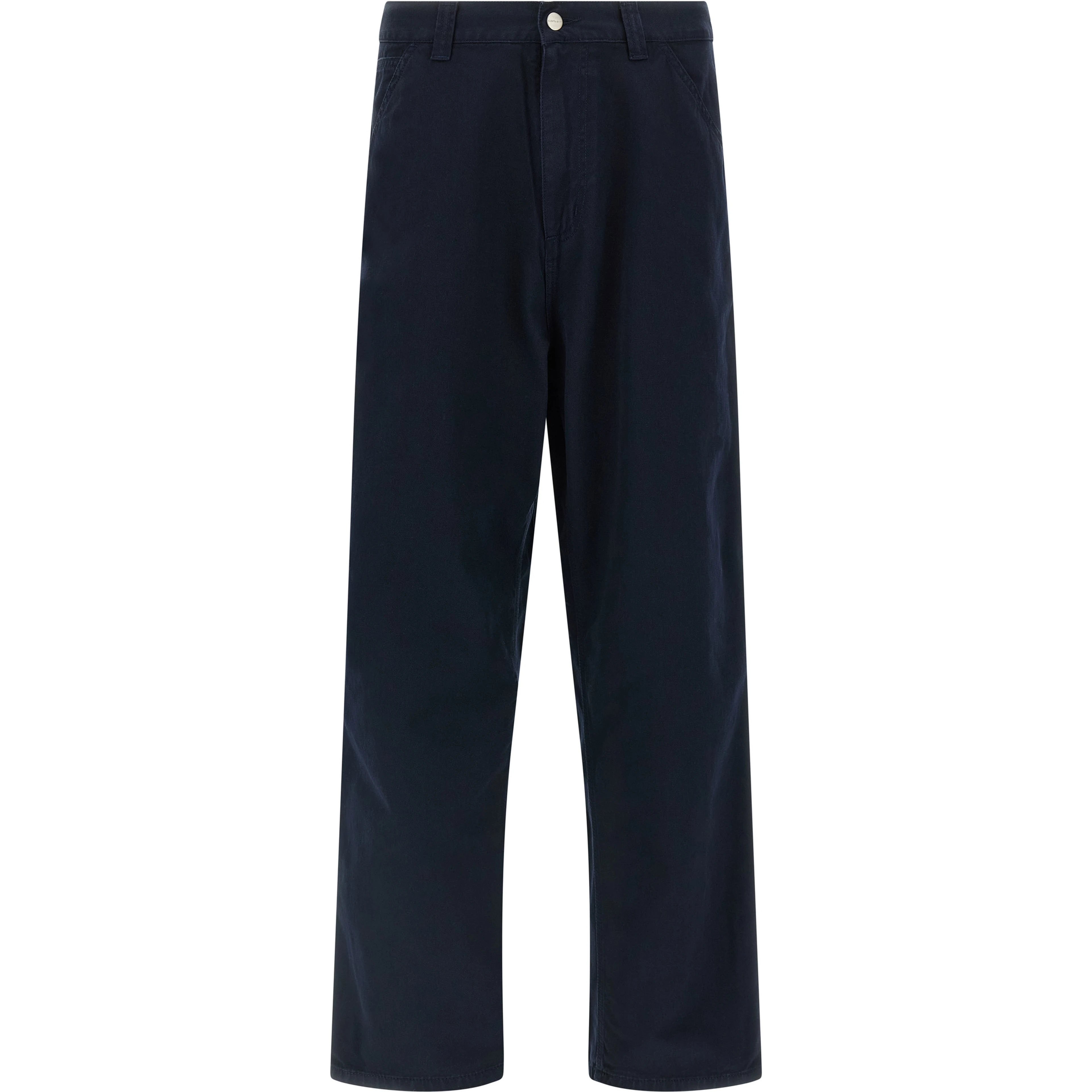 Blue Organic Cotton Casual Pants