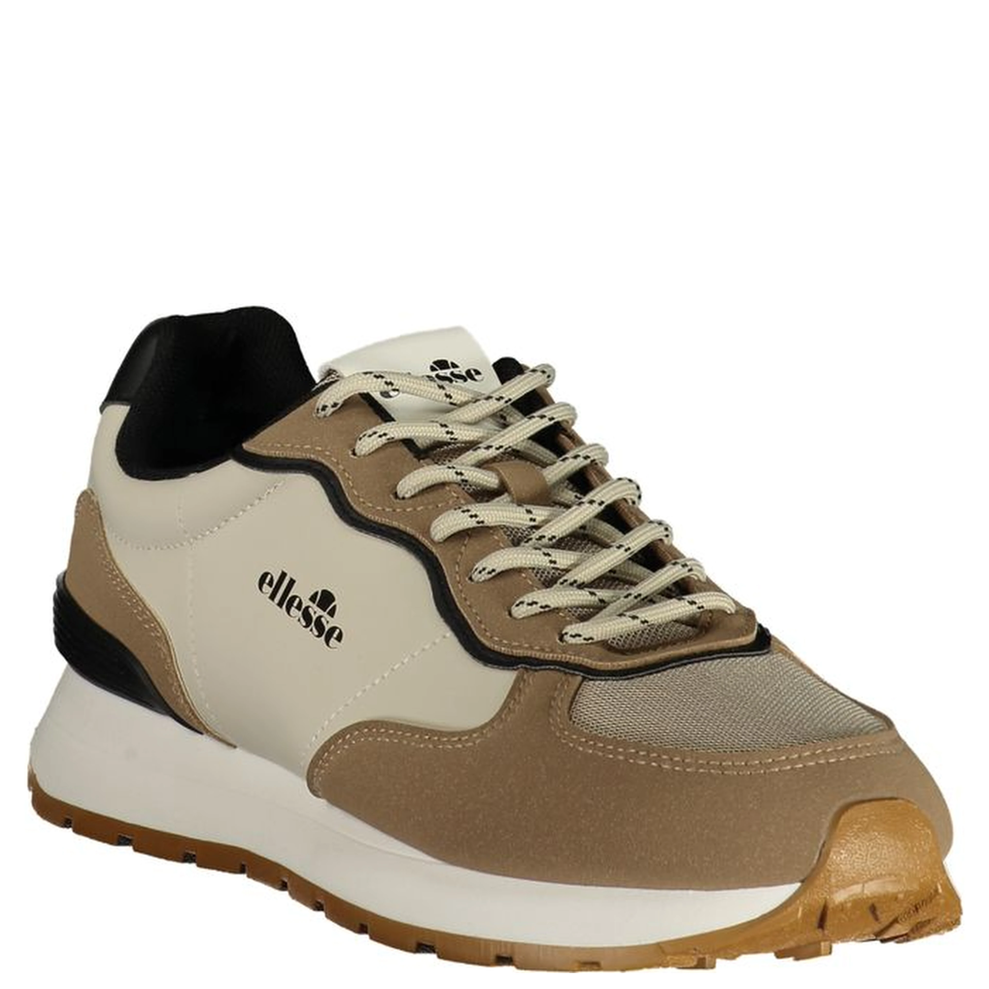 Beige Fabric Men's Sneaker