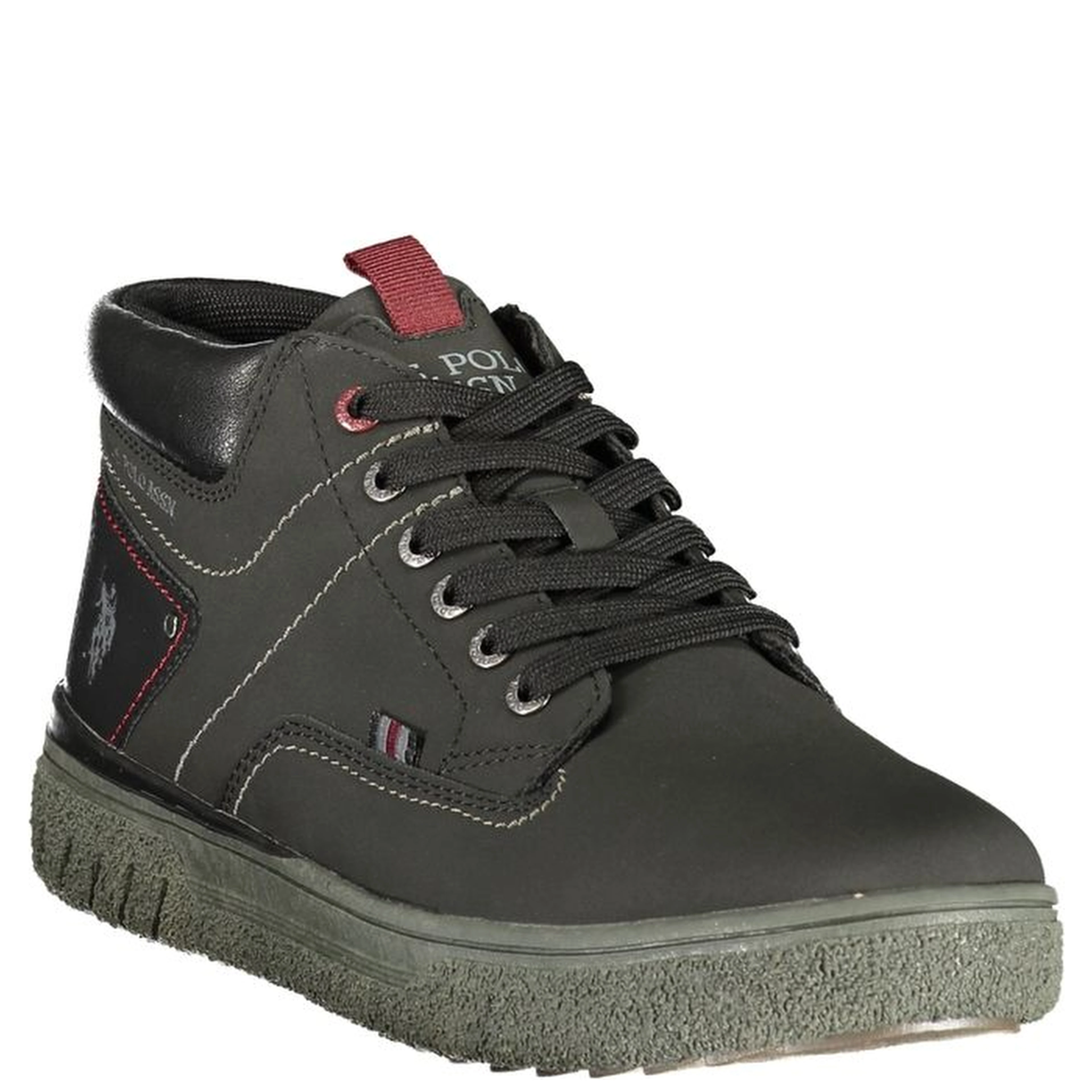 Black Polyurethane Men's Sneaker