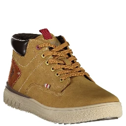 Brown Polyurethane Men's Sneaker