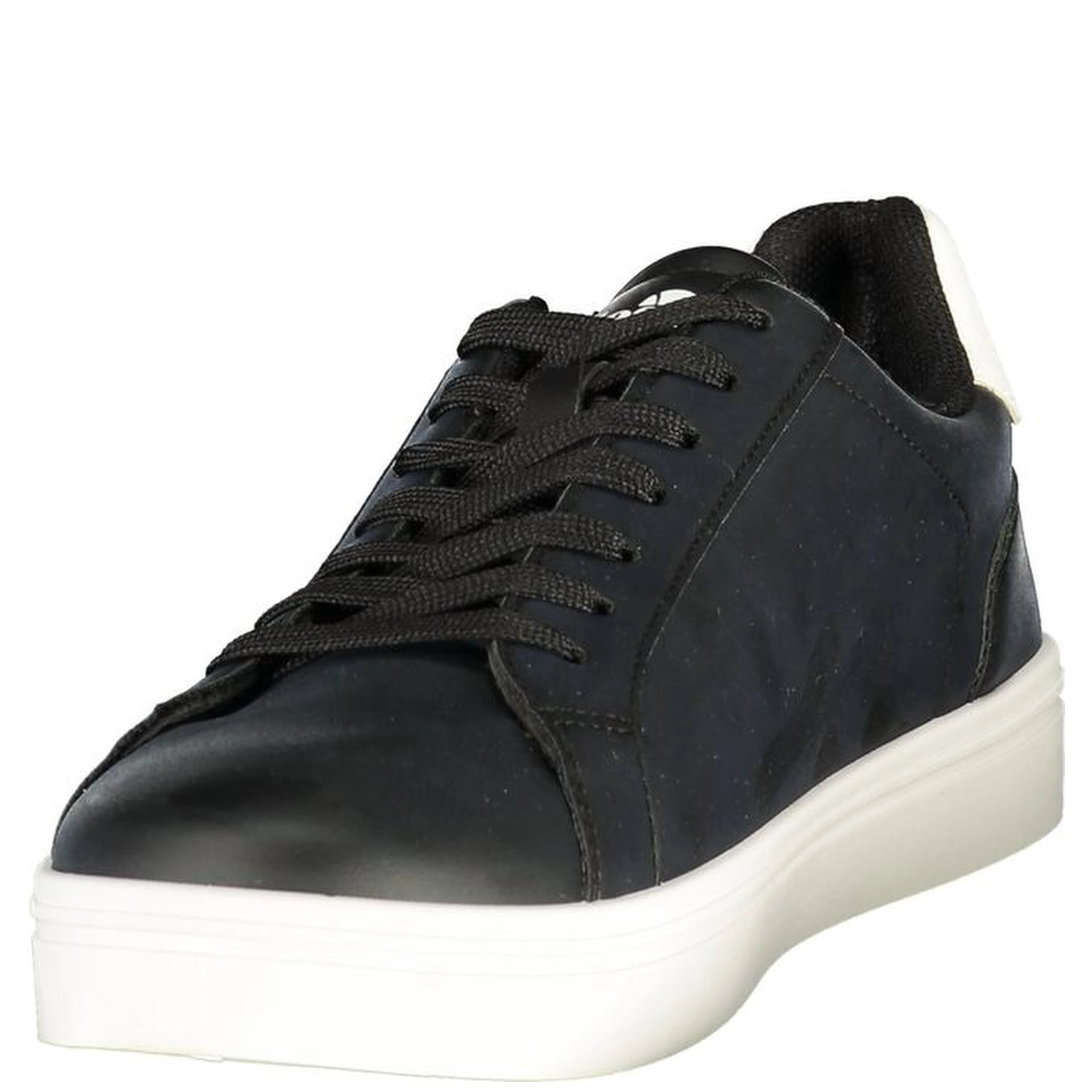Black Polyester Men's Sneaker