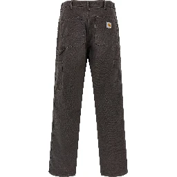 Brown Organic Cotton Casual Pants