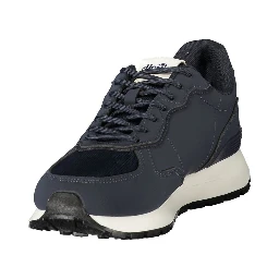 Blue Polyester Men's Sneaker