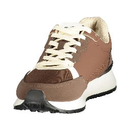 Brown Polyurethane Men's Sneaker