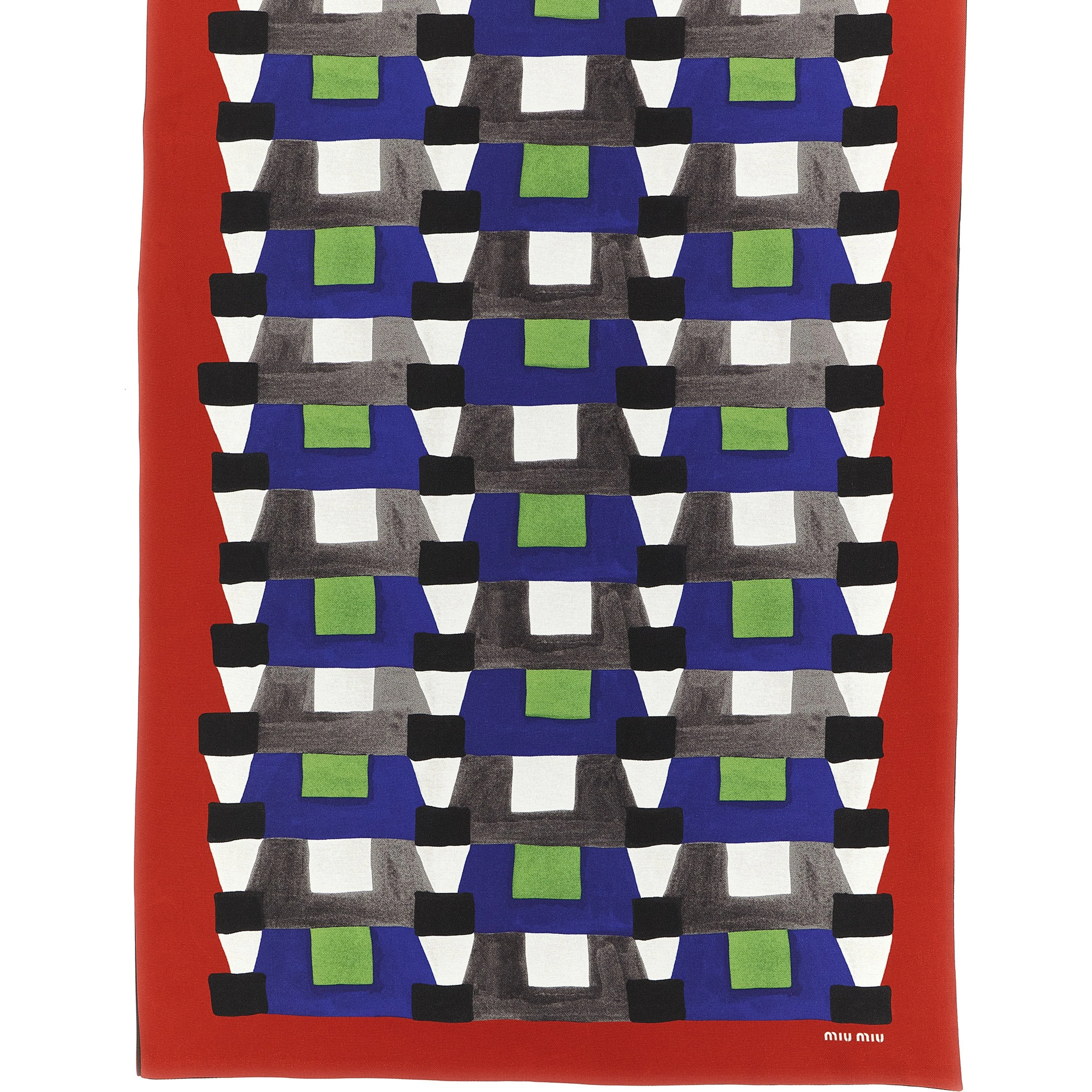 Multicolor Silk Scarf