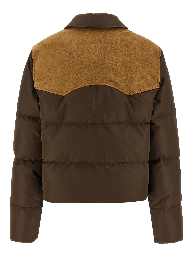 Brown Recycled Polyester Full-Length Jacket alternative