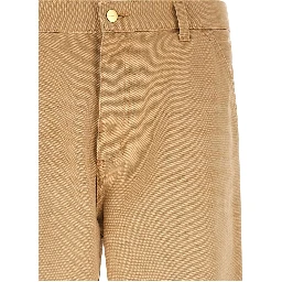 Brown Organic Cotton Casual Pants