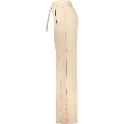 Beige Lyocell Womens Trousers