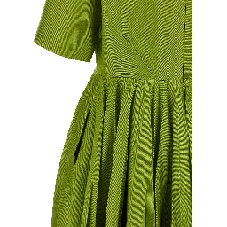 Bicolor Cotton Casual Dress