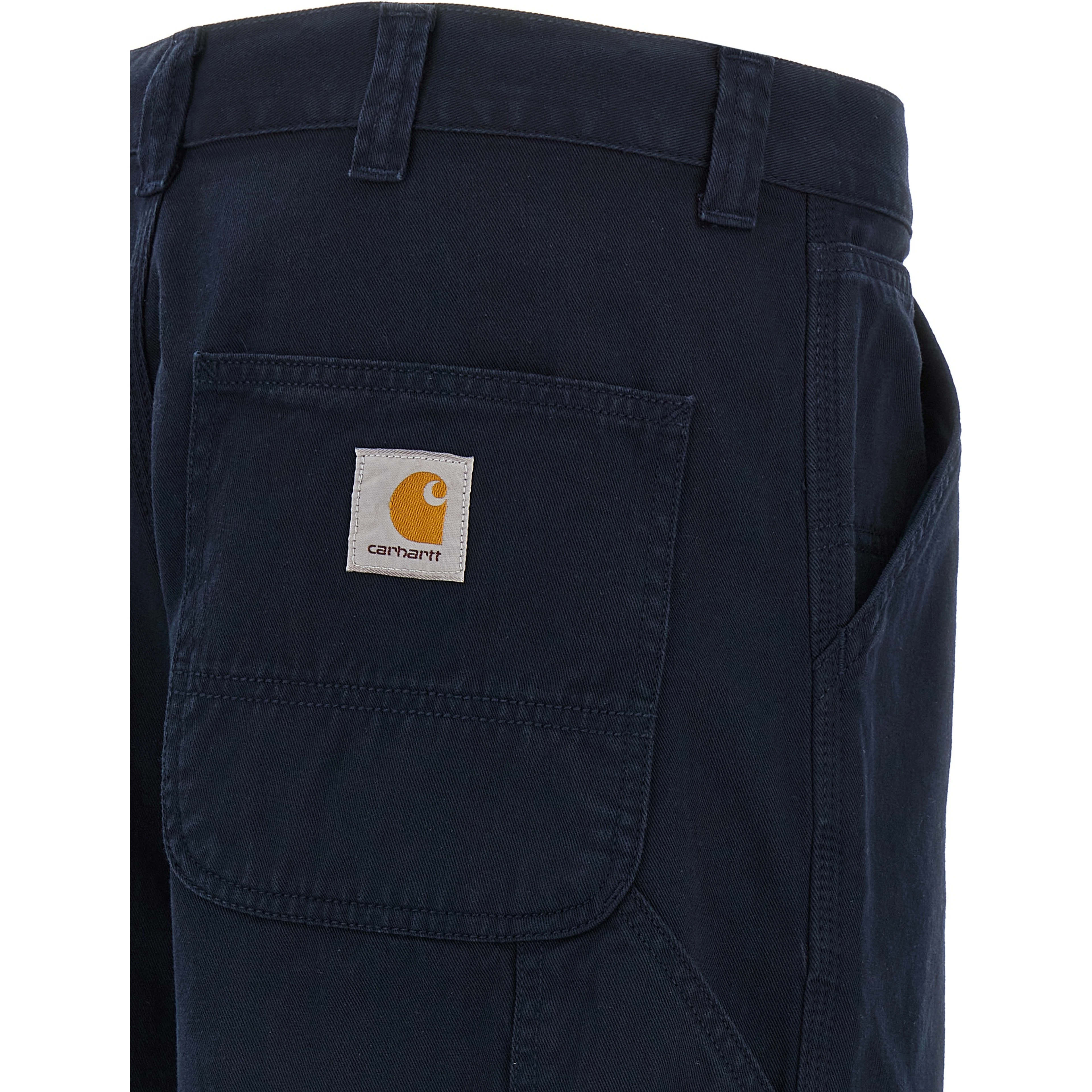 Blue Organic Cotton Casual Pants