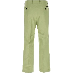 Bicolor Cotton Casual Pants