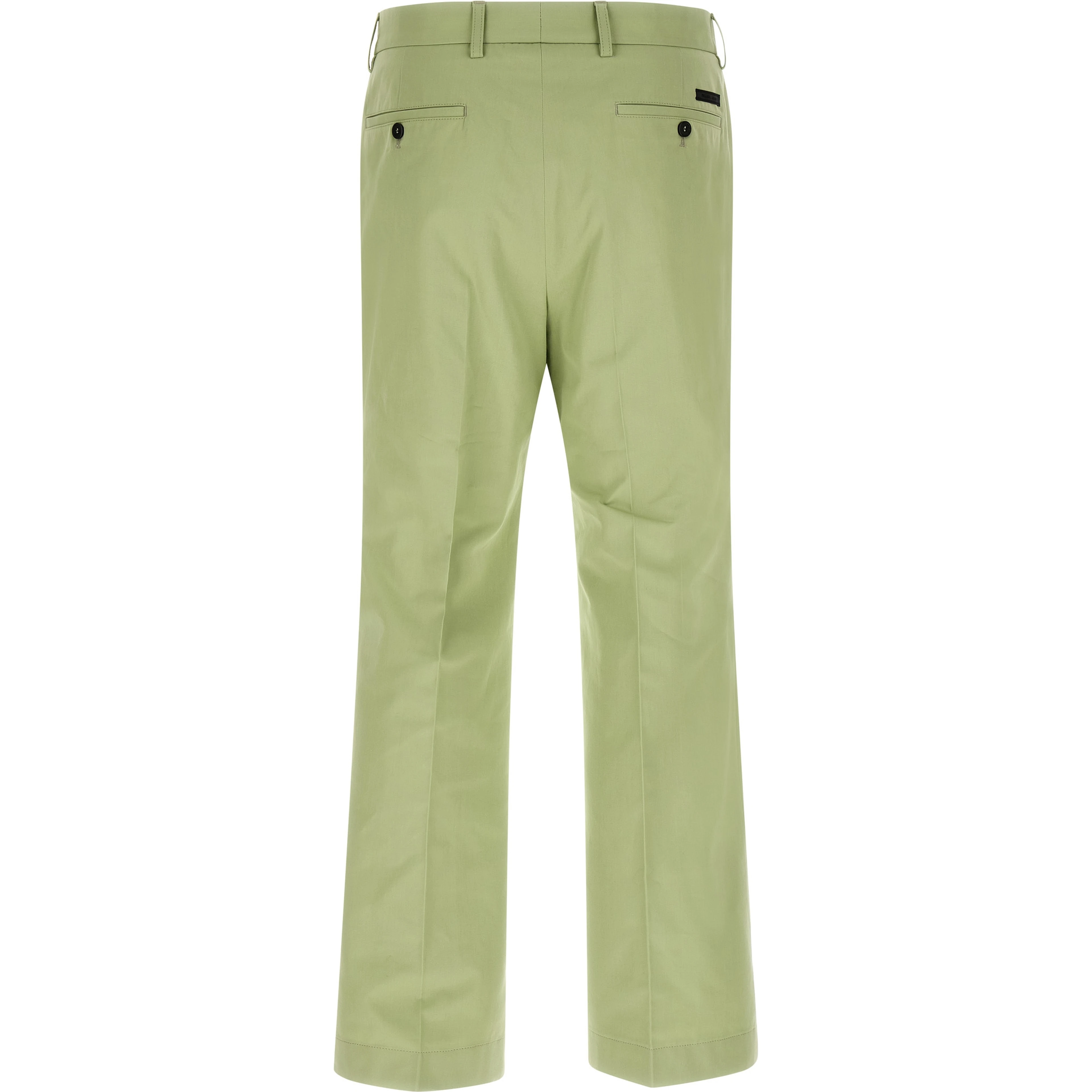 Bicolor Cotton Casual Pants