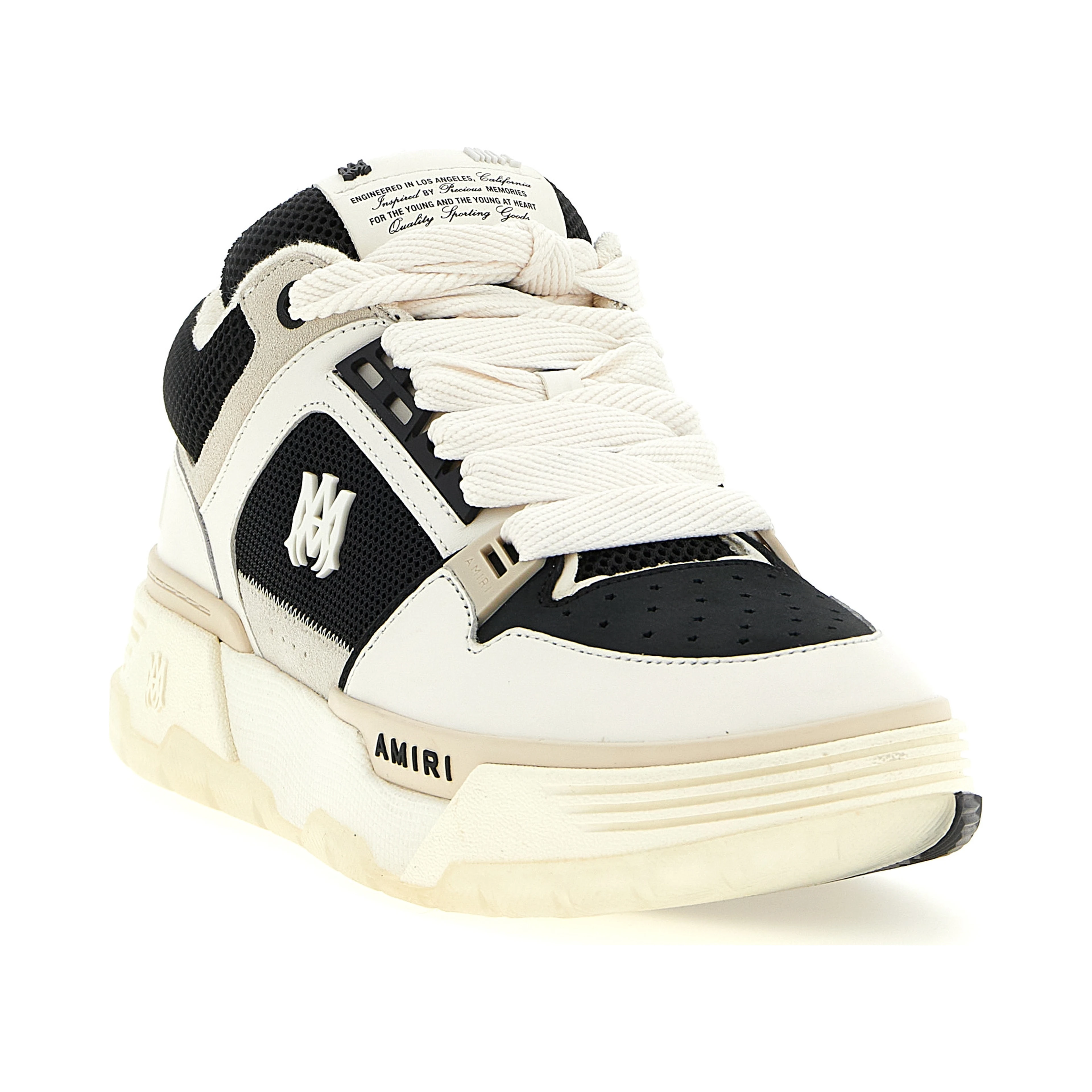 Bicolor Calfskin Athletic Sneakers
