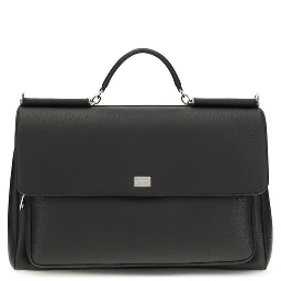 Black Calf Leather Bos Taurus Shoulder Bag