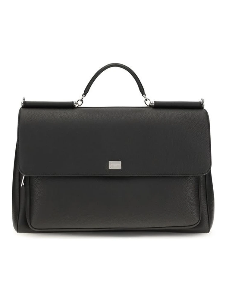 Black Calf Leather Bos Taurus Shoulder Bag