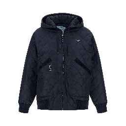 Blue Recycled Polyamide Bomber