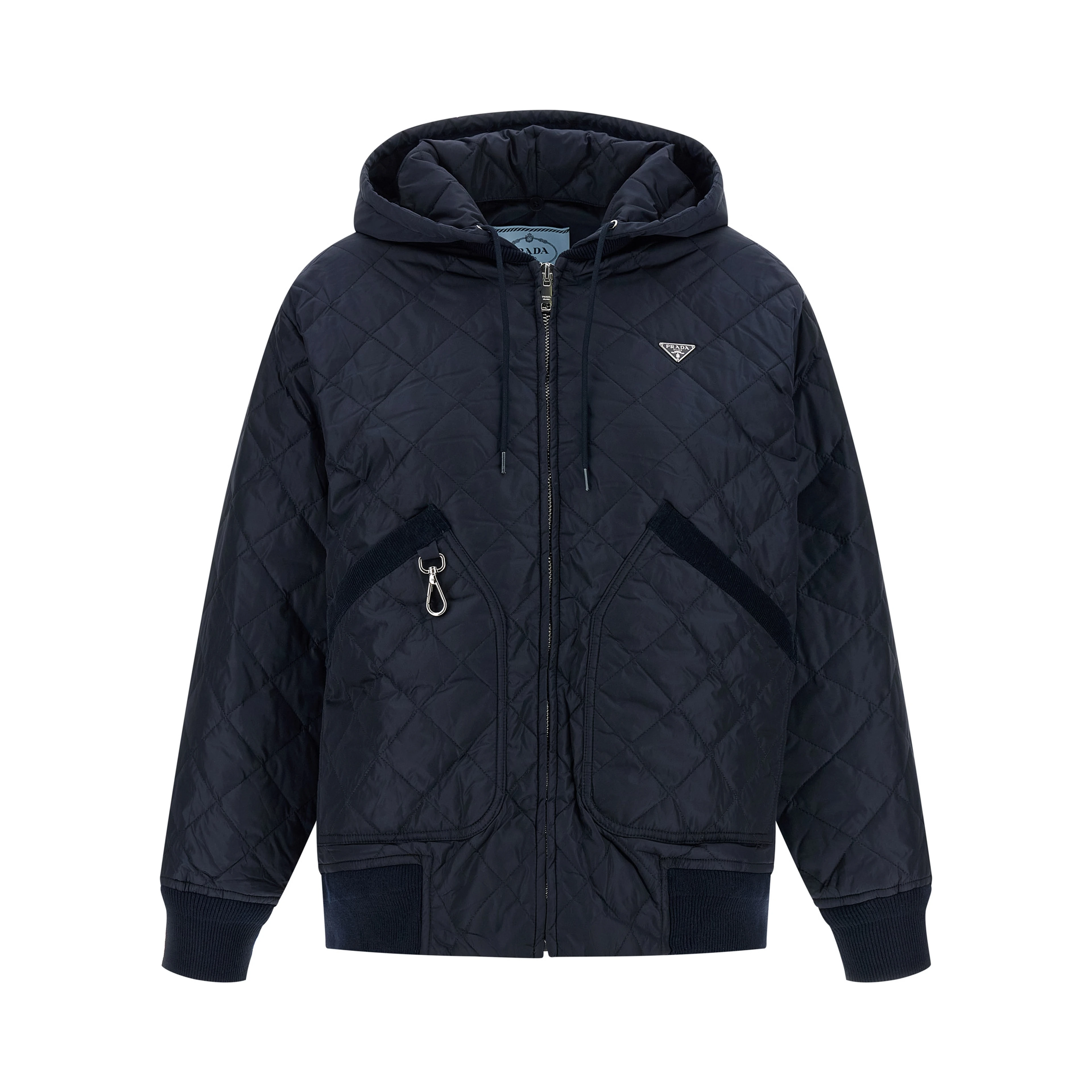 Blue Recycled Polyamide Bomber