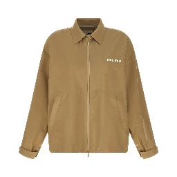 Beige Recycled Polyester Shell Jacket