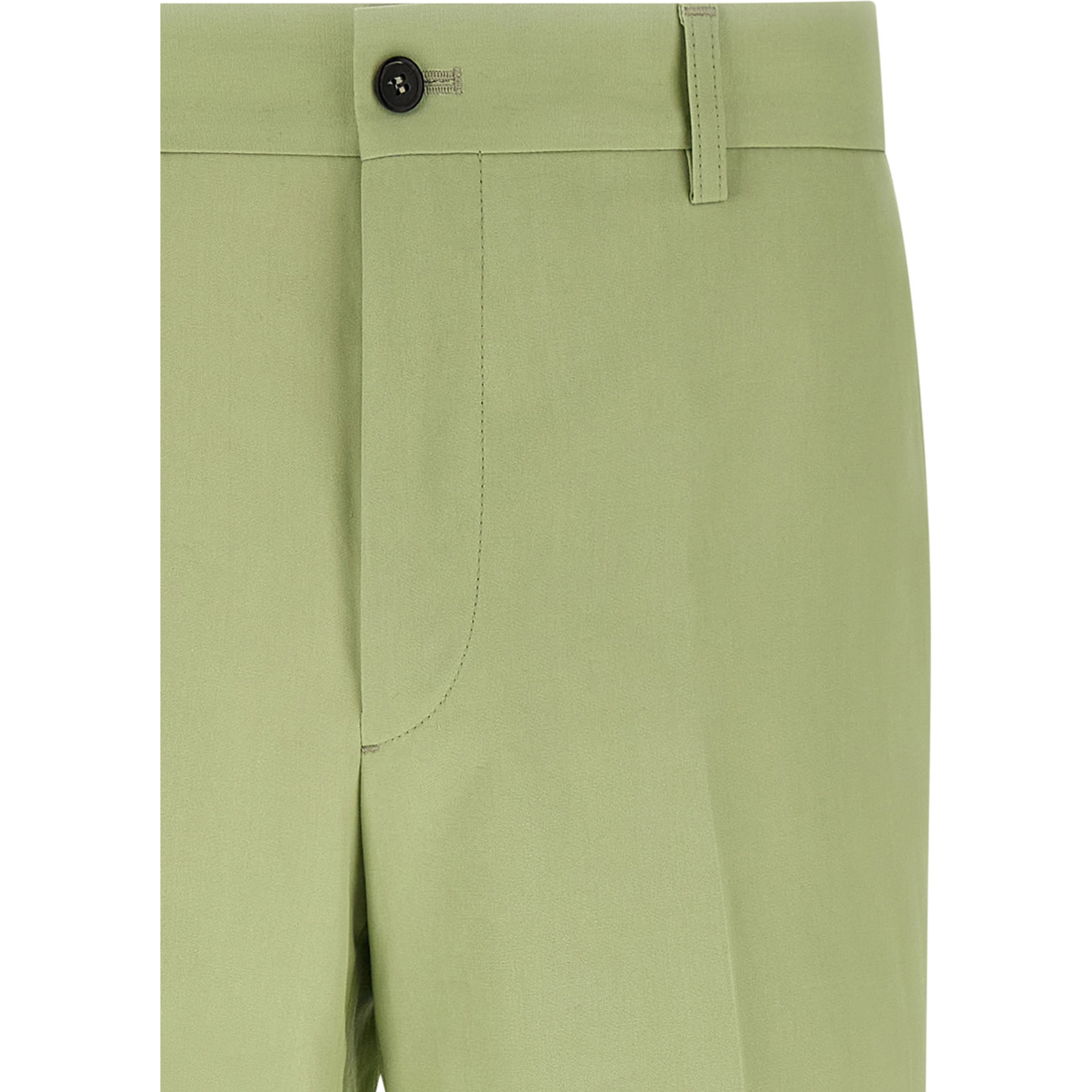 Bicolor Cotton Casual Pants