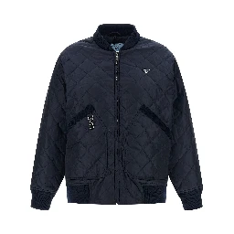 Blue Recycled Polyamide Bomber