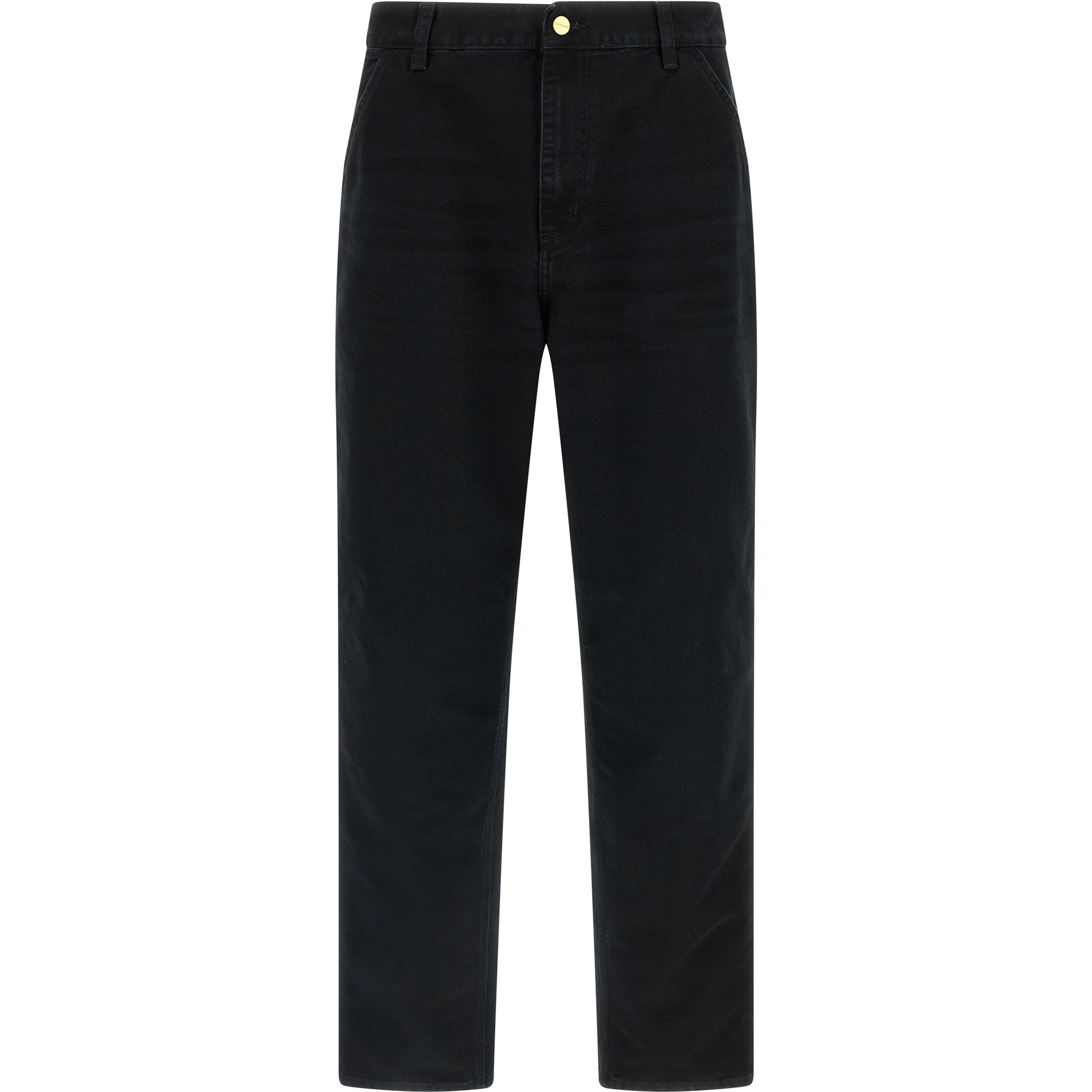 Black Organic Cotton Straight-Leg Jeans