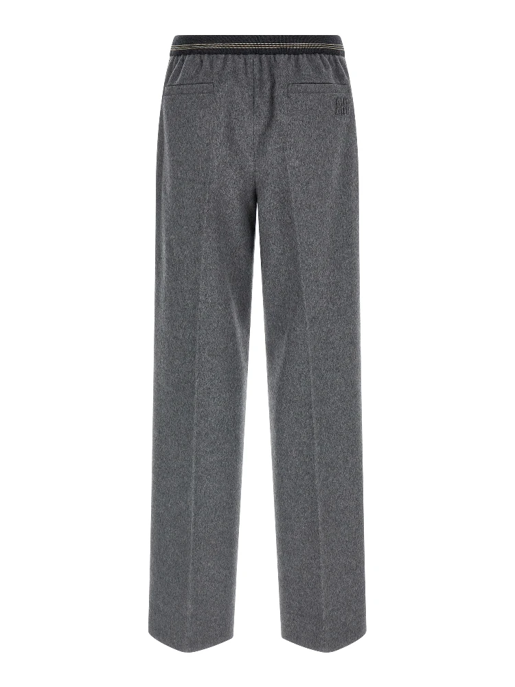 Gray Virgin Wool Casual Pants alternative