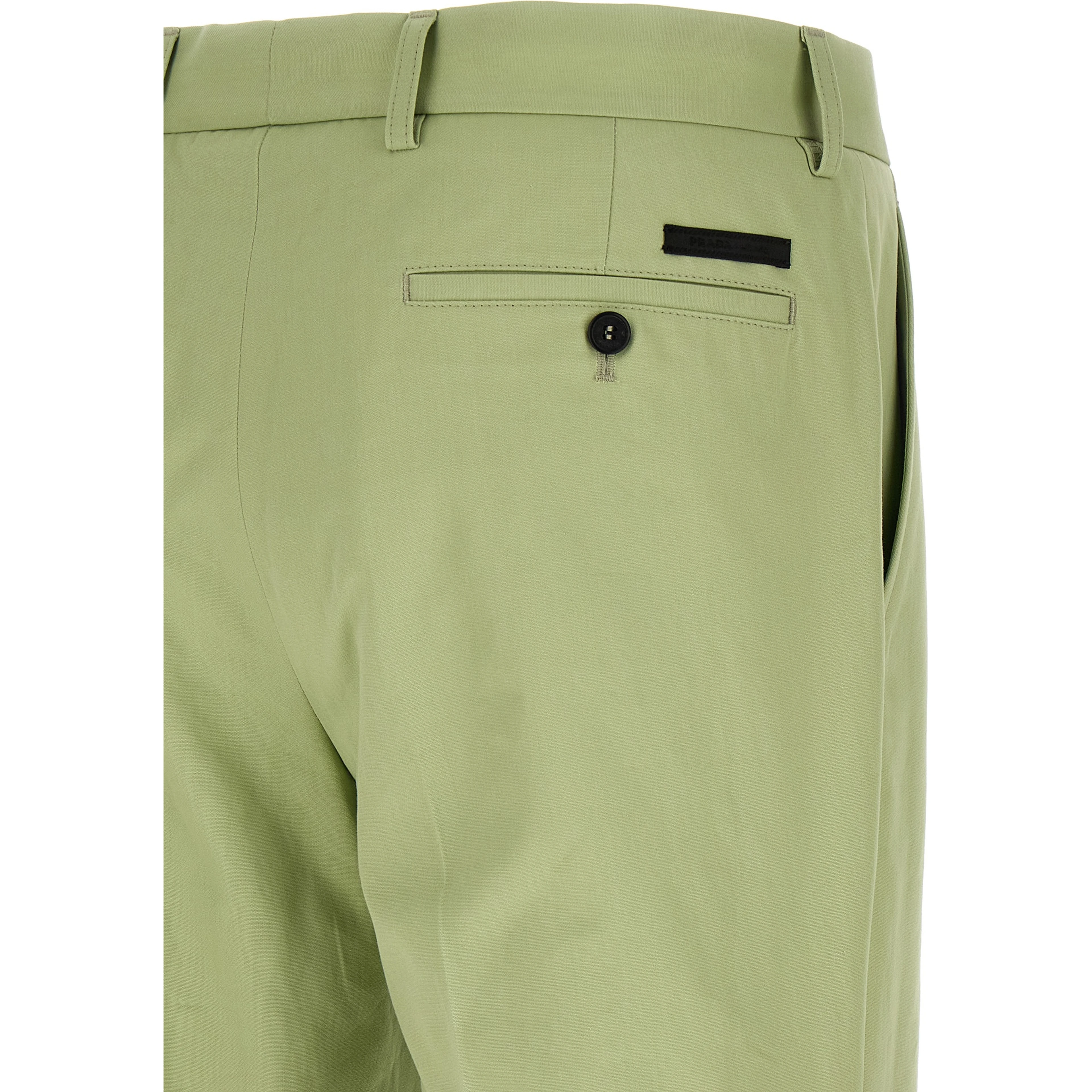 Bicolor Cotton Casual Pants